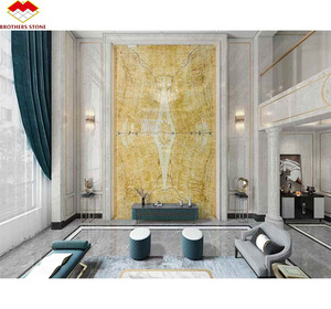 Piedra de mármol Real de ónix de cristal blanco translúcido Premium en Foshan, Panel de pared, <span class=keywords><strong>libro</strong></span>, piedra de decoración retroiluminada Interior combinada - Product Image 1