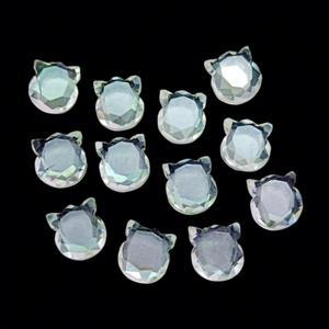 Cuarzo de cristal natural tallado a mano en forma de ojo de gato de 12 mm, piedra suelta tallada para fabricación de joyas, venta al por mayor, suministro a granel - Product Image 1