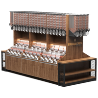 Support d'exposition en bois pour noix, présentoir créatif pour bonbons et en-cas, meuble pour magasin de bonbons et de noix à vendre