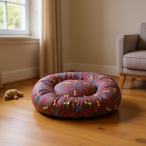 Cuccia rotonda per cani Yommy 80 cm, morbida e comoda. - Product Image 2