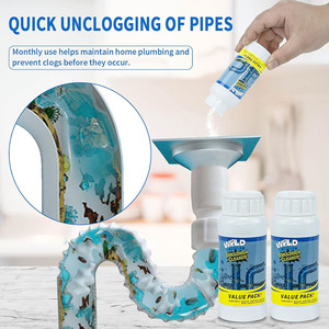Agent de dragage de canalisations écologique à action rapide, <span class=keywords><strong>déboucheur</strong></span> de drains, dissout les cheveux, la graisse et les déchets pour la maison, la cuisine, l'évier, la salle de bain - Product Image 4