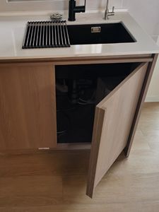 Chaises modernes, design de cuisines en PVC, Ette tout-en-un, armoire complète Aida, armoire de cuisine en acier, meubles de maison - Product Image 6