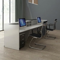 Comptoir d'accueil d'entreprise, minimaliste et moderne, comptoir de consultation, bureau, comptoir de service, bureau d'accueil