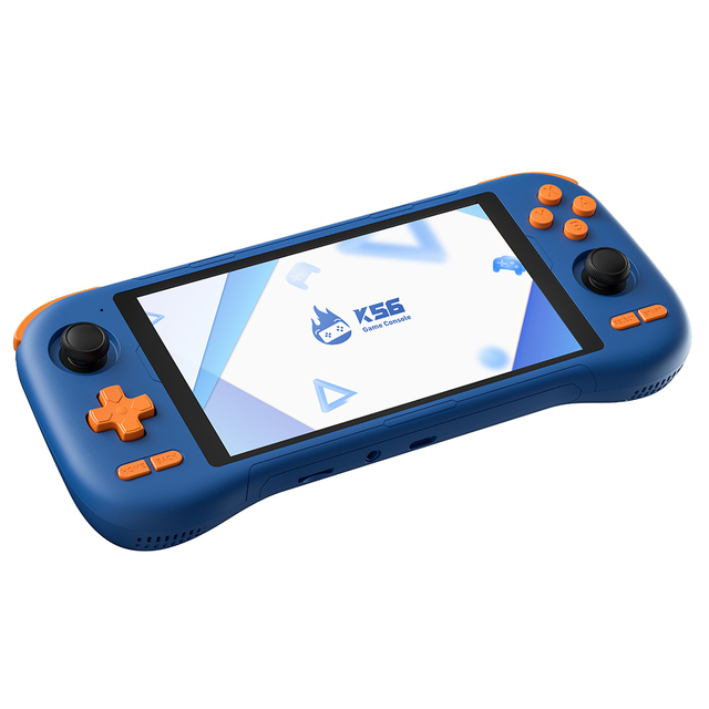 K56 Portable Handheld Game Console 7000+ Built-in Games 5.5" IPS Screen 1920x1080 Resolution Wi-Fi Android 14 6GB RAM 128GB EMMC
