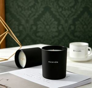 Bougie parfumée Ascendia en cire de soja dans un pot en céramique, design minimaliste, arôme floral végétal, décoration d'intérieur, durée de combustion de 40 à 60 heures - Product Image 1