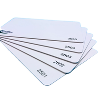 Kartu Proximity PVC Putih ISO 18000-6C untuk Pencetakan Termal, 860-960Mhz UHF RFID Gen2 ID Card