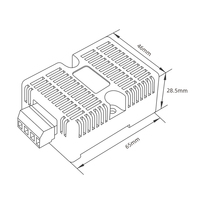 Capteur de fuite d'eau de type rail DIN haute précision OEM, sortie RS485/relais, pour la détection de fuite d'eau.