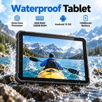 Tablette robuste 10,1 pouces Android 15 MTK8786 8+128 Go 1920x1200 FHD Batterie 12000 mAh pour utilisation sur chantier
