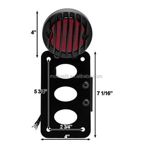 Motorefit - Soporte Vertical para Placa de Matrícula, Color Rojo, para Motocicleta, Compatible con Honda, Yamaha, Suzuki, Kawasaki, etc. - Product Image 3