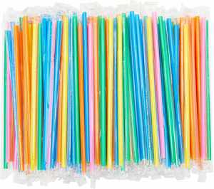 Pajitas Flexibles de Plástico para Bebidas, Coloridas/Estriadas, para el Hogar, Bar, Fiestas - Product Image 5