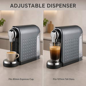 เครื่องชงกาแฟแคปซูลความเร็วสูง 1260 วัตต์ 19 บาร์ ใช้งานร่วมกับเครื่องชงกาแฟทั่วไปได้ พร้อมกลุ่มชงกาแฟที่จดสิทธิบัตร - Product Image 5