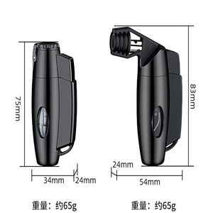 New butan <span class=keywords><strong>Refillable</strong></span> ngọn đuốc nhẹ hơn, windproof, đa tiện ích nhỏ nhẹ hơn cho nến lò sưởi lửa trại nướng - Product Image 2