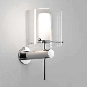 Lámpara de pared minimalista E14 LED 220V con acabado cromado, cabezal único moderno para dormitorio, hotel, restaurante - Product Image 2