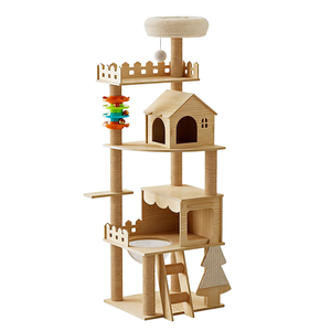 Arbre à chat multi-niveaux pour chats de grande taille, avec poteau à gratter en sisal, maison pour grimper aux arbres, activité pour chats - Product Image 2