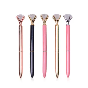 Großhandel Benutzerdefiniertes Logo Werbe-Bling-Geschenk Personalisierter Dünner Metall-Kugelschreiber Kristall-Stift - Product Image 2