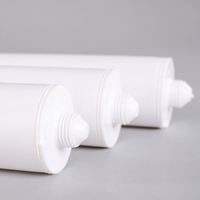 Vente en gros de bouteille de récipient d'eau carré vide adhésif en plastique HDPE bouteille de mastic en forme de cylindre