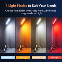 Lampe de travail LED télescopique OEM, lampe de camping, projecteur avec support pliable et tige extensible pour la chasse, le camping et la randonnée