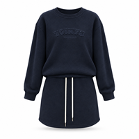 Ensemble pull style Old Money automne/hiver, coupe ample, 100% coton, tenue décontractée de style coréen, ensemble tout-en-un pour les trajets quotidiens 61371