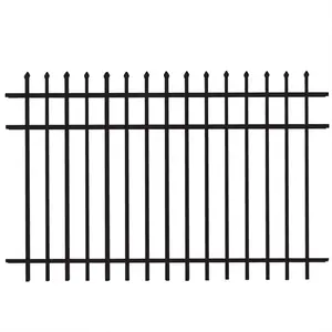 Direct Factory galvanized wrought iron fence aluminum palisade steel picket fence cheap price