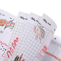 Agenda hebdomadaire A5 personnalisable à spirale, motif floral tropical, pour un planning de style bohème et la gestion des tâches quotidiennes – Idéal comme cadeau