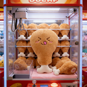 Venta al por mayor de fábrica: Juguetes de peluche de 8 pulgadas con personajes de dibujos animados de pollo, juguetes de animales de peluche para máquina de garras - Product Image 1