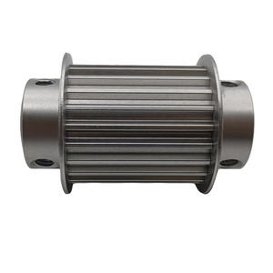 <span class=keywords><strong>Poulie</strong></span> de courroie de distribution à double moyeu en aluminium d'usinage CNC avec <span class=keywords><strong>vis</strong></span> de réglage - Product Image 2