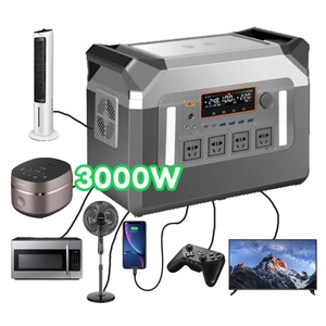 Banco de Energía Portátil <span class=keywords><strong>Solar</strong></span> LiFePO4 de 3000W para Exteriores, Carga Rápida, Almacenamiento de Energía, Protección Contra Cortocircuitos/Sobrecarga/Sobretensión - Product Image 1