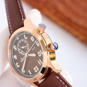 Montre élégante et luxueuse de la série marron de qualité 5A, avec un verre saphir, surface miroir, idéale pour les vacances, montre lumineuse - Product Image 3