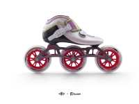 Patins à roulettes en ligne réglables en fibre de carbone, légers, confortables, professionnels, à rebond élevé, 85A PU, 3 roues, pour l'extérieur
