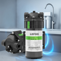 Pompa Reverse Osmosis LEFOO Handal Rendah Kebisingan 24V DC 3000ml/menit Pompa Booster RO Pompa Tekanan Air untuk Dispenser Air