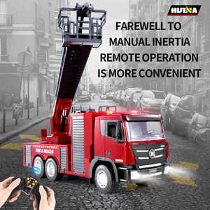 HUINA 1361 <span class=keywords><strong>Camion</strong></span> <span class=keywords><strong>de</strong></span> <span class=keywords><strong>pompier</strong></span> télécommandé 1/18 <span class=keywords><strong>Camion</strong></span> <span class=keywords><strong>de</strong></span> <span class=keywords><strong>pompier</strong></span> RC avec feux <span class=keywords><strong>de</strong></span> travail Effets sonores - Product Image 3