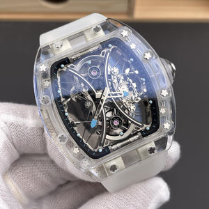 Orologio di Lusso RM di Alta Qualità con Cristallo Trasparente, Tourbillon, Cassa in Cristallo, Orologio Meccanico Sportivo da Uomo per Affari - Product Image 2