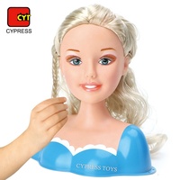 Ensemble de maquillage pour filles, 2 pièces, gamme de beauté princesse, pour poupée, jouet, tête de maquillage