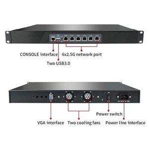 Servidor de Red Empresarial 1U para Montaje en Rack, Firewall Router I5 1145G7 I7 <span class=keywords><strong>1165G7</strong></span> 6x2 5G <span class=keywords><strong>Intel</strong></span> I226 4x 10G SFP 4G PfSense ROS Proxmox - Product Image 6