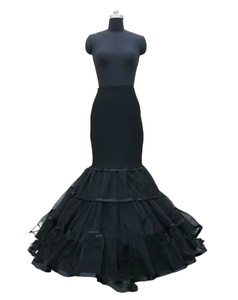 Femmes 3 couches sirène <span class=keywords><strong>jupon</strong></span> queue de poisson sous-jupe Crinoline étage longueur trompette glisse <span class=keywords><strong>pour</strong></span> mariage <span class=keywords><strong>robe</strong></span> de mariée - Product Image 2