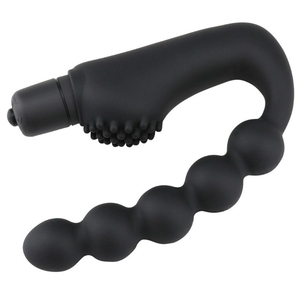 Tapón Anal Negro al por Mayor con Diseño de Cuentas para Estimulación Adulta - Product Image 5