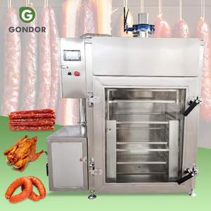 Ahumador de carne comercial industrial automático para salchichas, tofu y pollo, horno de vapor - Product Image 1