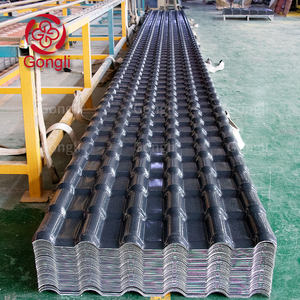 Laminas de plastico para techos tuile matériau pour le toit bardeaux noirs <span class=keywords><strong>double</strong></span> tuiles romaines en béton - Product Image 4