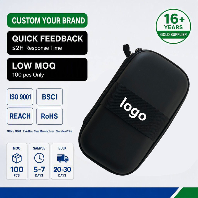 Custom Logo Protective Carrying Power Bank Gps Hdd case 2.5 Hard Disk case Gps Tracking case