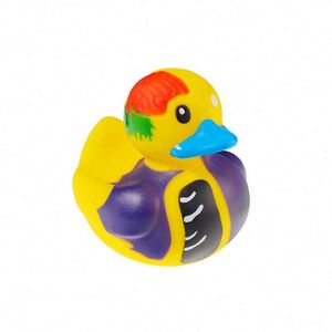 ของเล่นเป็ดน่ารัก รักษ์โลก พิมพ์ลายซิลค์สกรีน TPR แบบมีเสียงบีบ สำหรับเด็ก - สนุกกับเวลาอาบน้ำและของชำร่วยงานปาร์ตี้ริมสระน้ำ - Product Image 4