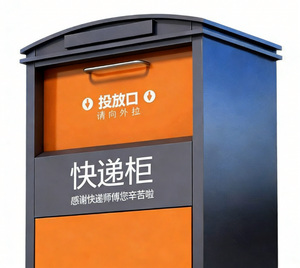 Premium JINGYE Smart Parcel Locker Electronic Pickup <strong>Solution</strong> Cloud Management Cold Rolled Steel Phosphorized Powder Coated - Product Image 3