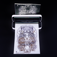 Imprimante de tatouage A4 portable sans encre Mini imprimante thermique de reçus et d'étiquettes Bluetooth sans fil Imprimante thermique