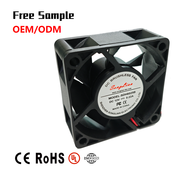 60mm High Temperature 12V 24V Silent 6015 DC Brushless Axial Cooling Fan 60mm 6015 60x60x15 24v - View #4
