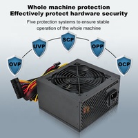 Fuente de alimentación de alta calidad de bajo consumo P8 P4 Atx 500W APFC Unidad de fuente de alimentación de PC de computadora de escritorio
