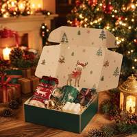 Caja de Cartón para Envíos Postales de Varios Tamaños para Regalos de Navidad, San Valentín y Halloween