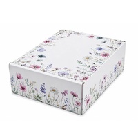 Boîte cadeau personnalisée avec impression florale, boîte d'emballage en carton ondulé de luxe avec logo pour bijoux, cosmétiques, vêtements, cadeaux