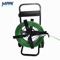 Chariot manuel de distribution de fil de cerclage PET, enrouleur de sangles en plastique, distributeur de sangles PET PP, chariot d'outillage de cerclage