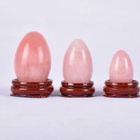 Bricolage naturel Rose Quartz oeuf balle intelligente entraîneur du plancher pelvien/exercice de Kegel/vibrateur sans fil vagin vente serrée cristal de luxe