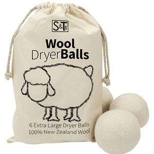 Lot <span class=keywords><strong>de</strong></span> 3 ou 6 boules <span class=keywords><strong>de</strong></span> séchage écologiques réutilisables en 100 % <span class=keywords><strong>laine</strong></span> <span class=keywords><strong>de</strong></span> Nouvelle-Zélande, tailles 7 cm/7,5 cm/8 cm, option logo personnalisé, prix <span class=keywords><strong>de</strong></span> gros - Product Image 1