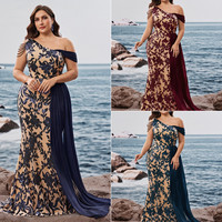 Robes de soirée luxueuses grande taille LY2924D, robes de soirée sirène sans manches à paillettes, robes de mariée formelles pour demoiselles d'honneur